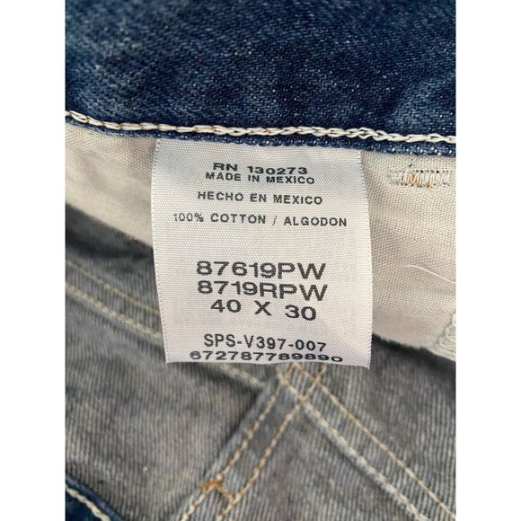 Rustler Mens Blue Denim Jeans 40x30 Vintage Relaxed Fit Straight Leg Classic - Picture 4 of 7